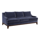 Bey.SF-03 3 Seats Sofa-Dark Blue&Brown