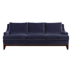 Bey.SF-03 3 Seats Sofa-Dark Blue&Brown