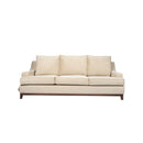 Bey.SF-03 3 Seats Sofa-Dark Blue&Brown