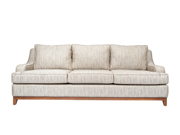 Bey.SF-03 3 Seats Sofa-Dark Blue&Brown